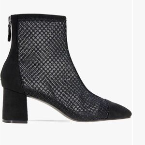BCBG Black Mesh Ankle Boots
